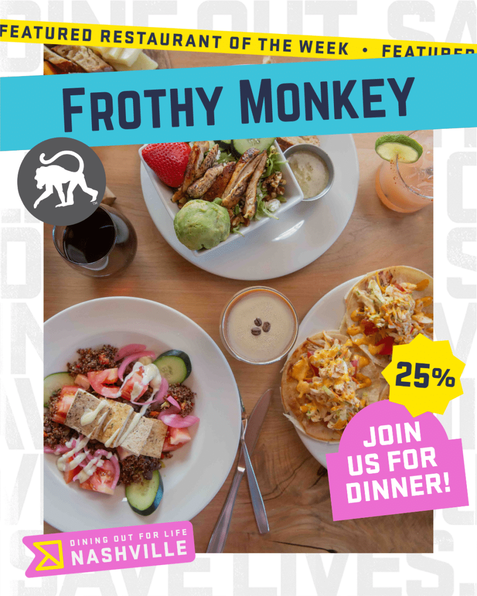 food spread on a wooden table with cocktails, tacos, and tofu bowl